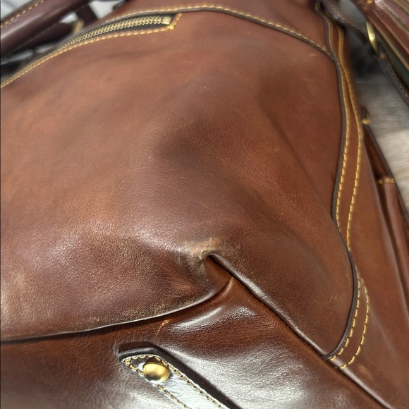 DOONEY & BOURKE LARGE BROWN FLORENTINE - Picture 11 of 16